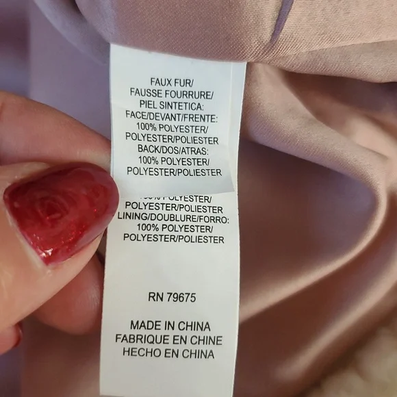 NWOT Lucky Brand Ivory Sherpa Teddy Long Coat. Large. - Picture 6 of 11